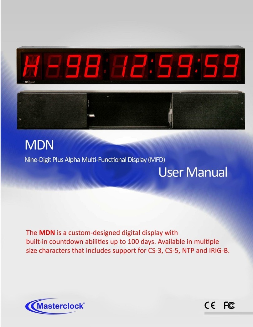 Masterclock MDN user manual