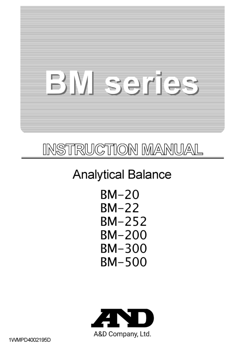 A&D BM series User manual
