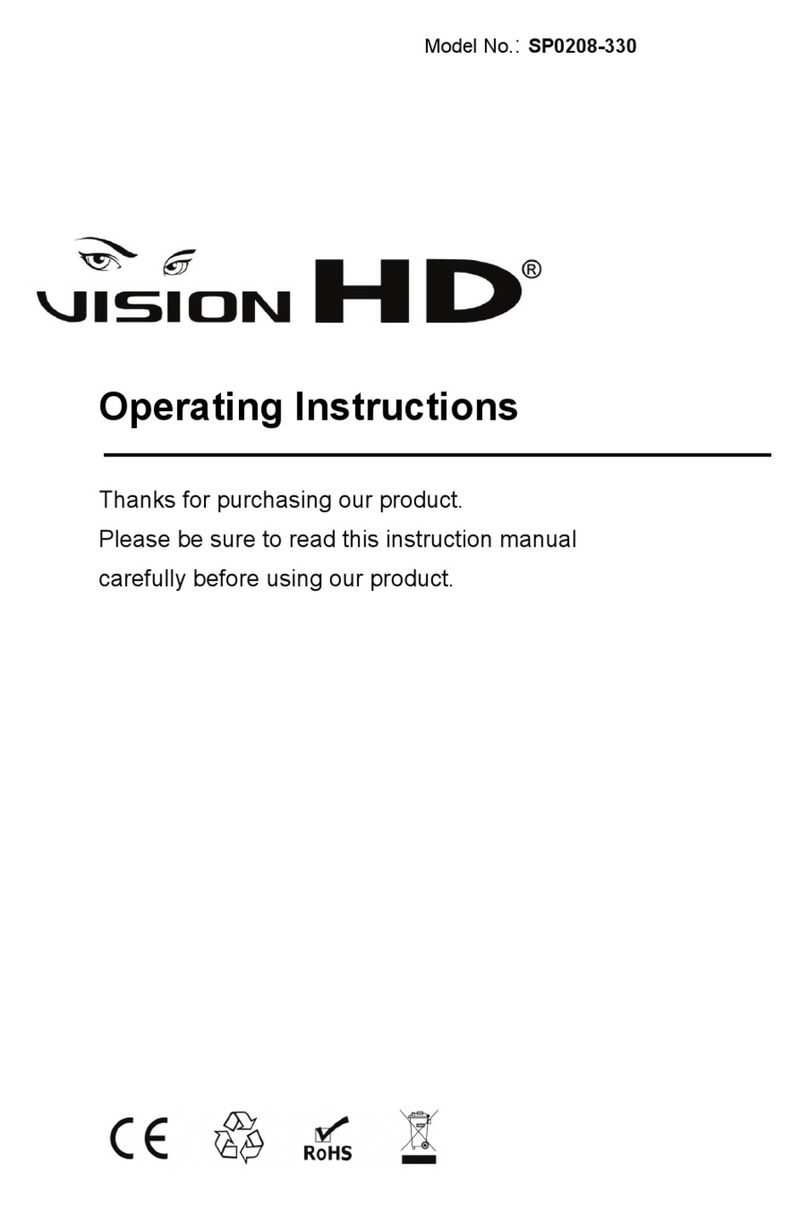 Vision HD SP0208-330 operating instructions