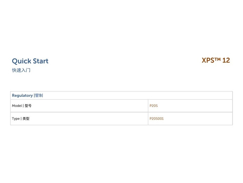 Dell XPS 12 P20S quick start