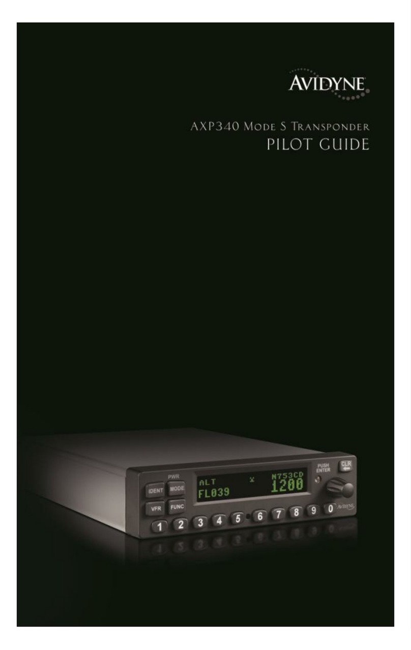 Avidyne AXP340 MODE S pilot's guide
