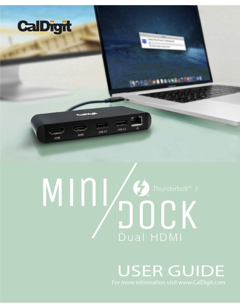 CalDigit Thunderbolt 3 miniDock user guide