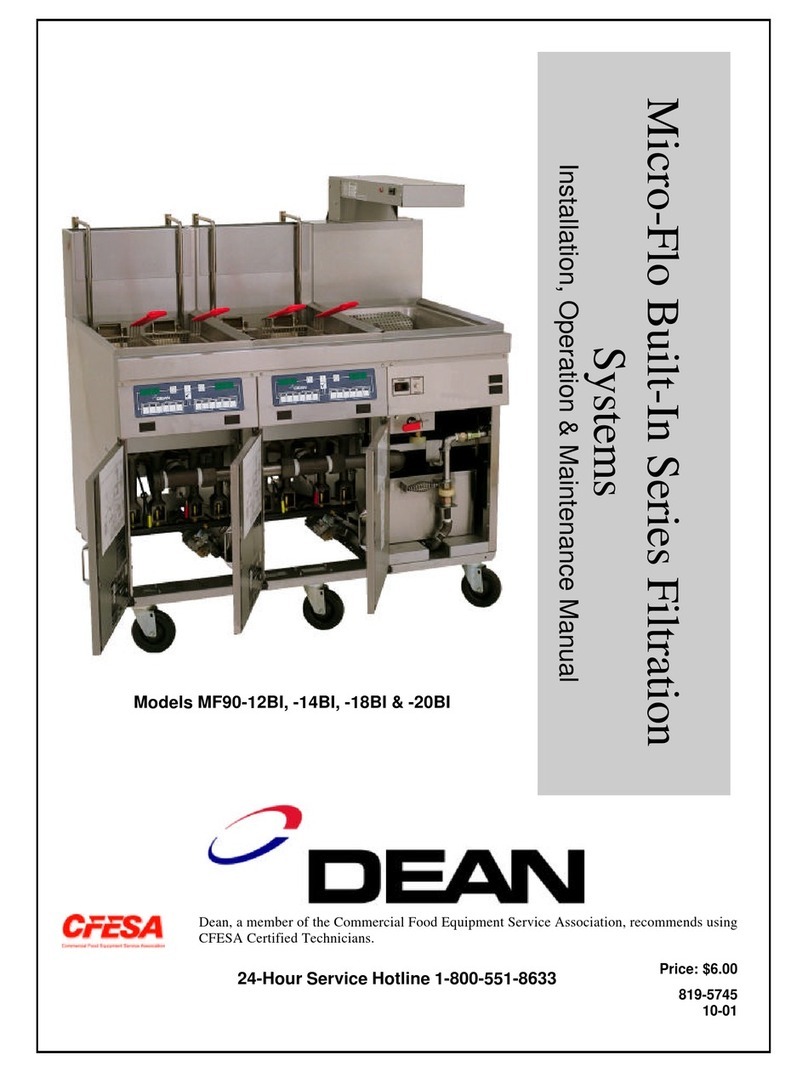 Dean MF90-12BI Installation, operation & maintenance manual