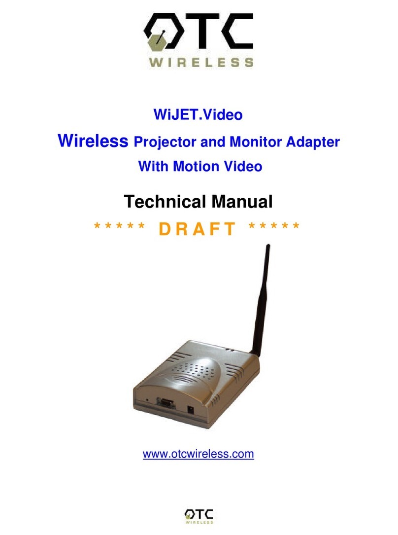 OTC Wireless WiJET.Video Technical manual