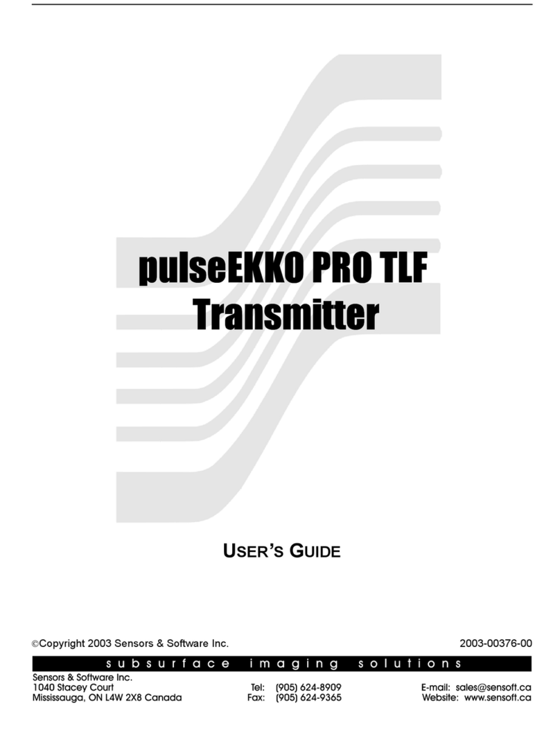 Sensors & Software pulseEKKO Pro user guide Sensors & Software pulseEKKO Pro user guide