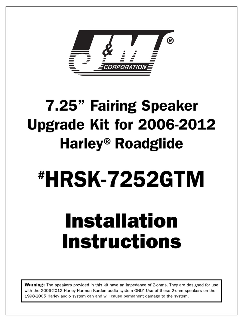 J&M Corporation HRSK-7252GTM installation instructions J&M Corporation HRSK-7252GTM installation instructions