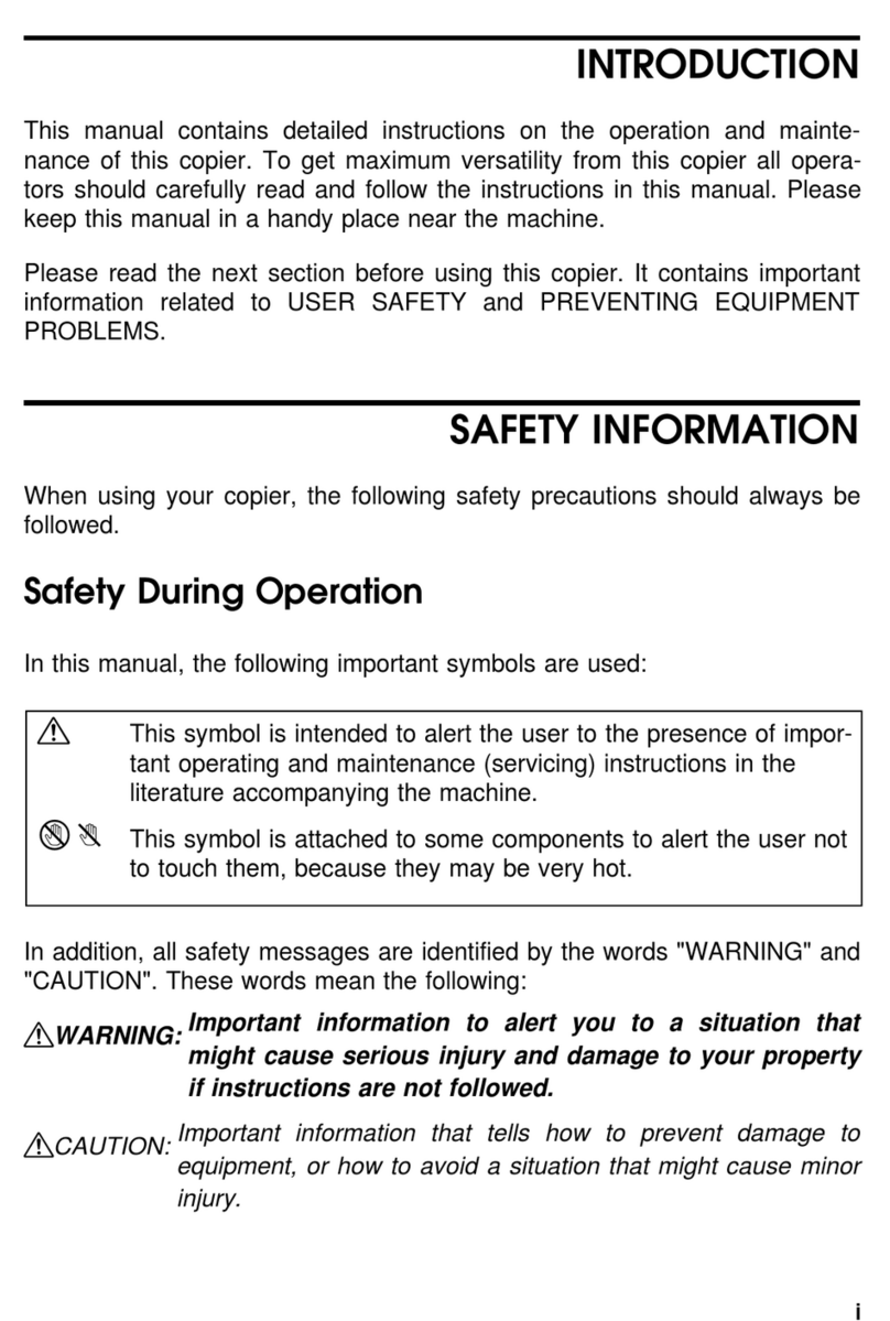 Ricoh Aficio 400 User manual