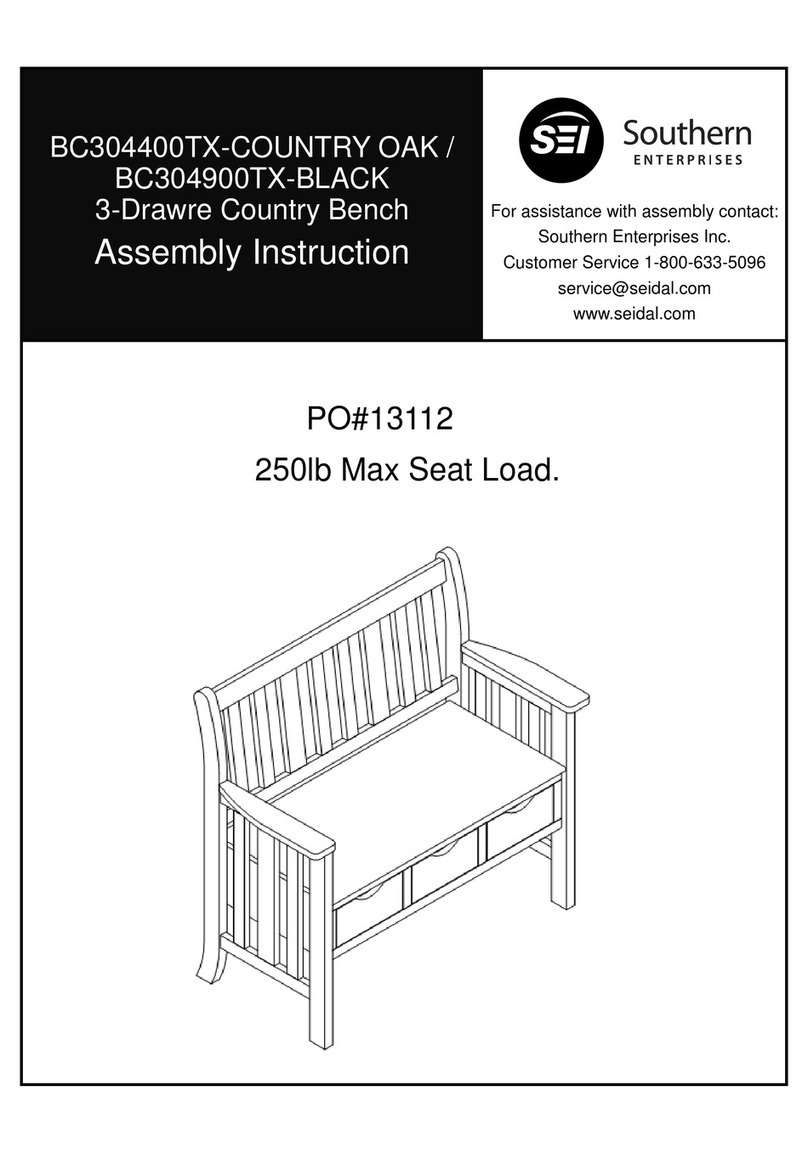 SEI BC304400TX-COUNTRY OAK Assembly instruction