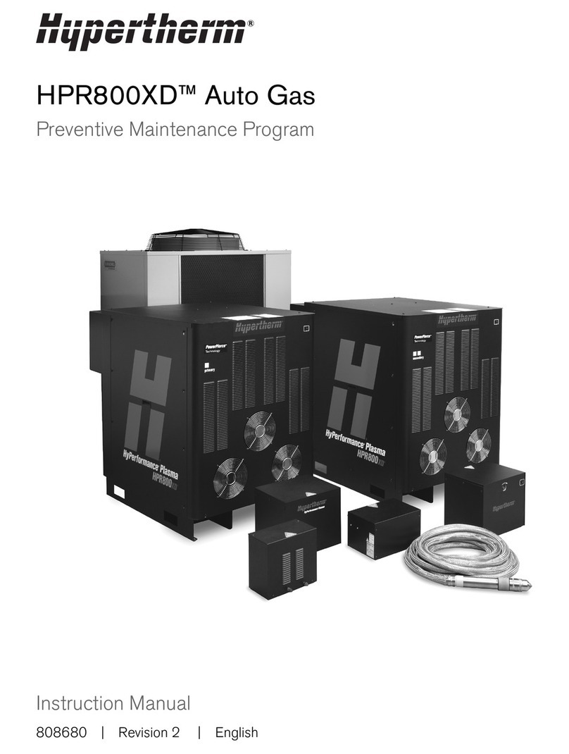 Hypertherm HyPerformance Plasma HPR800XD User manual