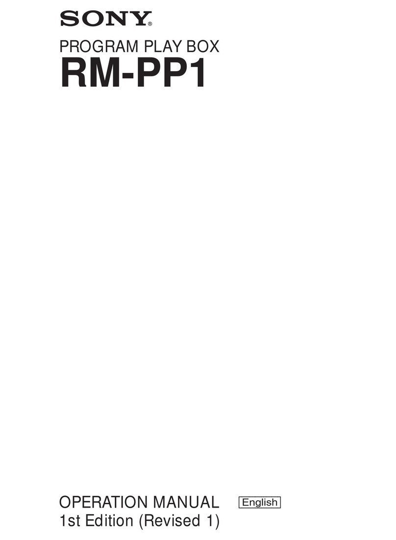 Sony RM-PP1 User manual