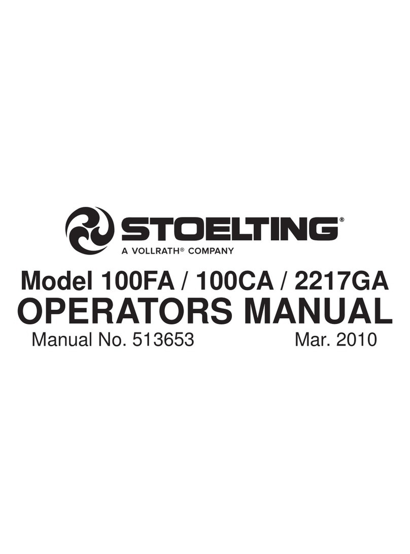Stoelting 100CA Operator's manual