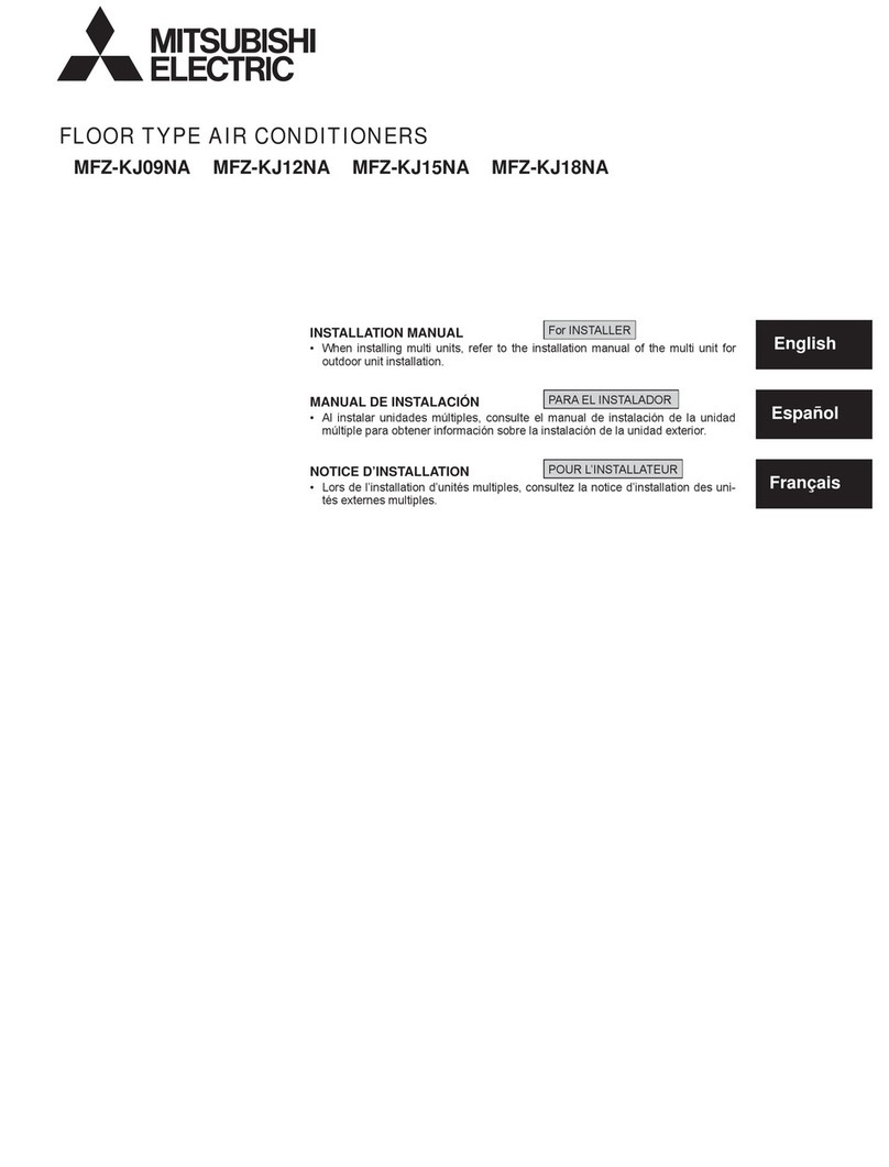 Mitsubishi Electric MFZ-KJ09NA User manual Mitsubishi Electric MFZ-KJ09NA User manual