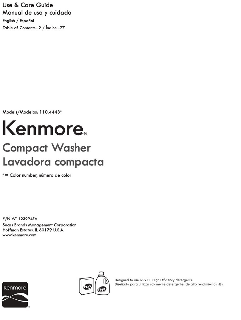 Kenmore 110.4443 Series User manual