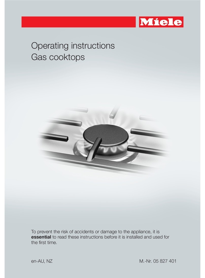 Miele KM 362 G operating instructions