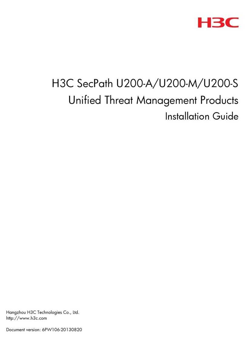 H3C SecPath U200 Series User manual