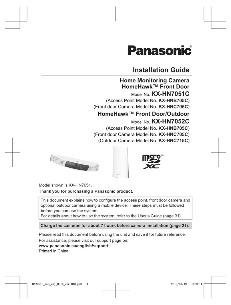 Panasonic HomeHawk KX-HN7052C User manual
