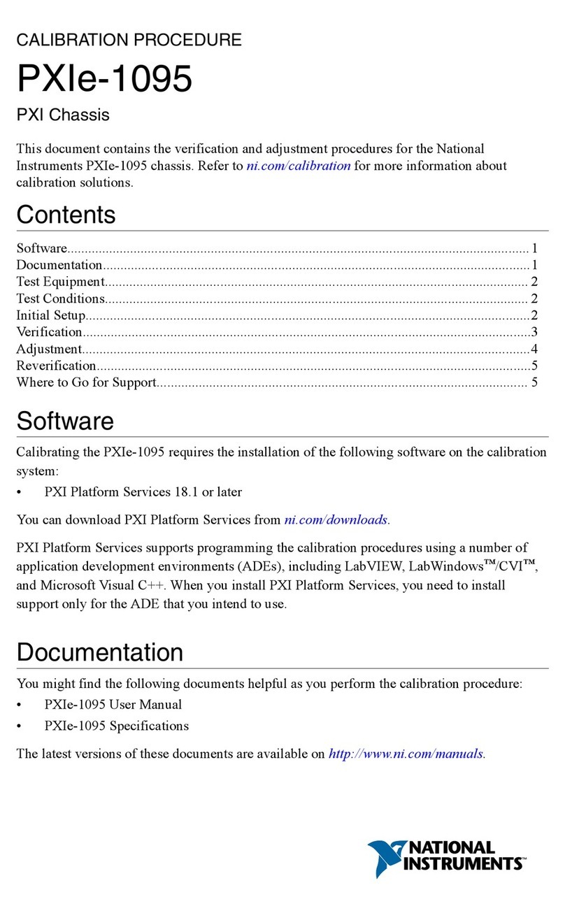 National Instruments PXI EXPRESS PXIe-1095 Manual