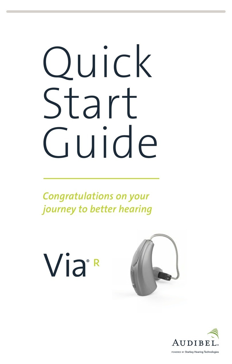 Audibel Via Rechargeable quick start guide