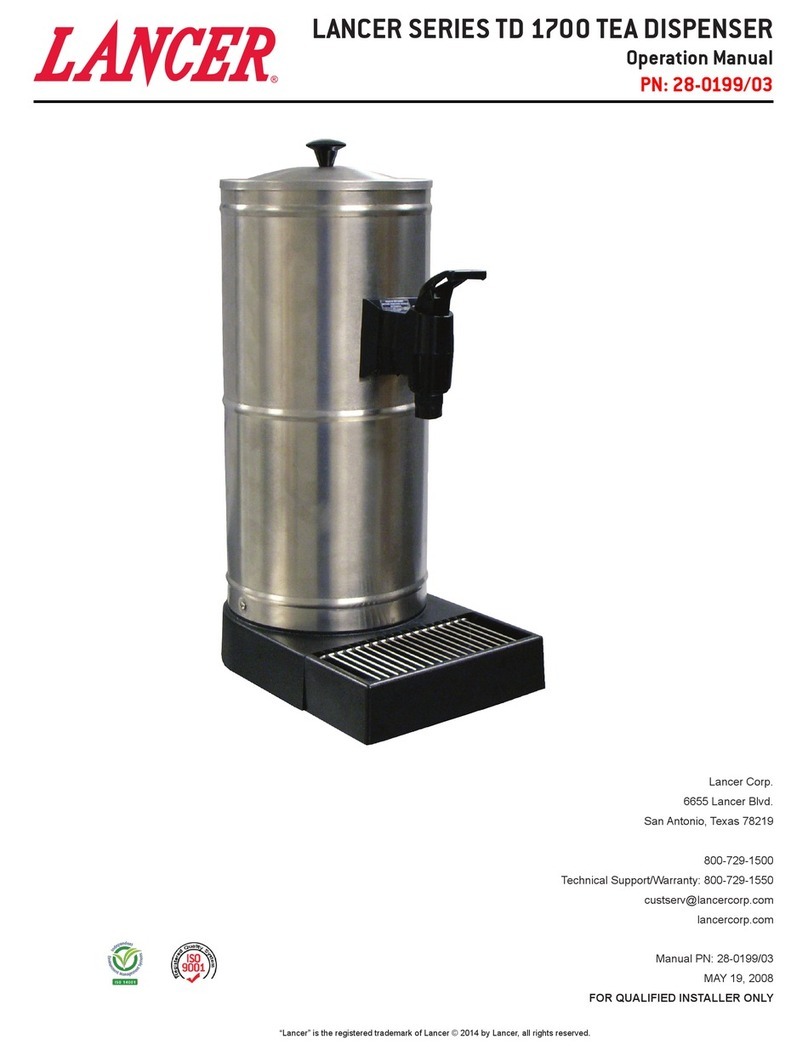 lancer TD 1700 series Operation manual