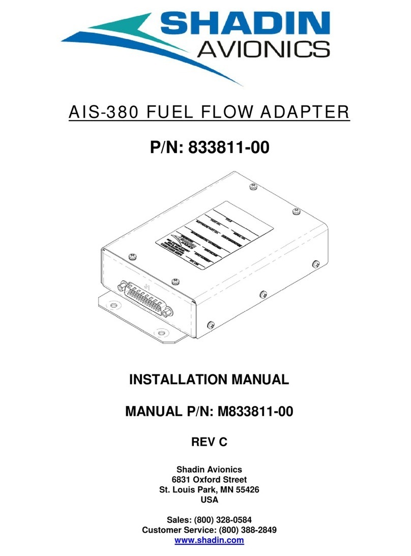 Shadin Avionics AIS-380 User manual