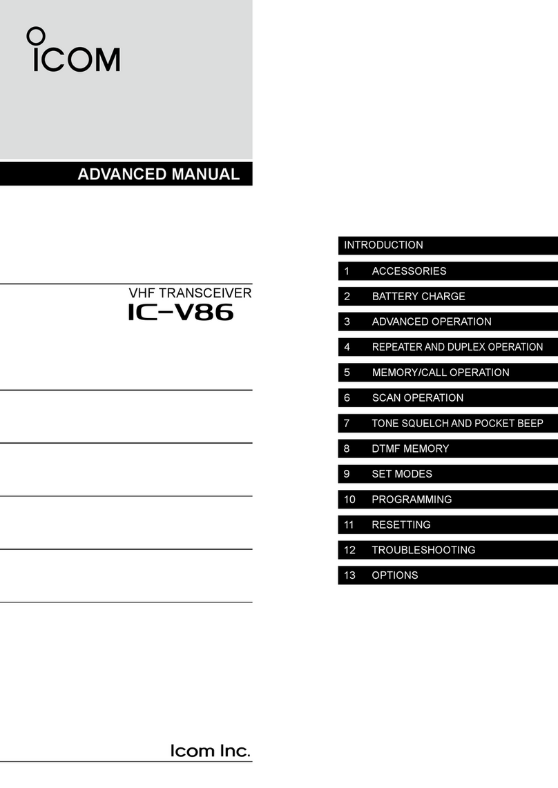 Icom IC-V86 Advanced manual