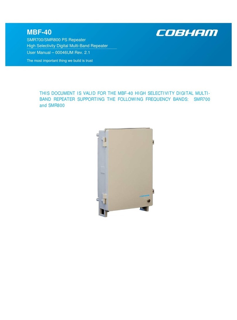 COBHAM MBF-40 Americas User manual