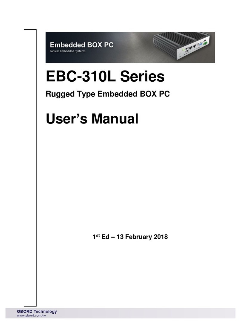 Gbord EBC-310L Series User manual