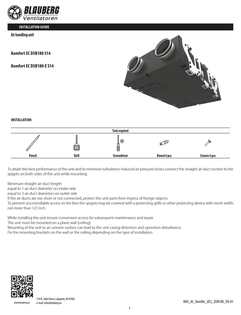 BLAUBERG Komfort EC D5B180 S14 installation guide