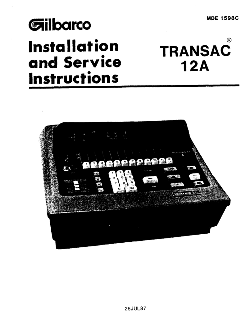 Gilbarco TRANSAC 12A Quick guide