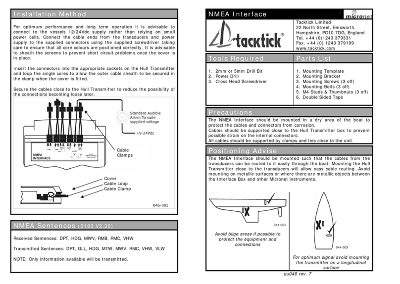 MicroNet Tacktick User manual