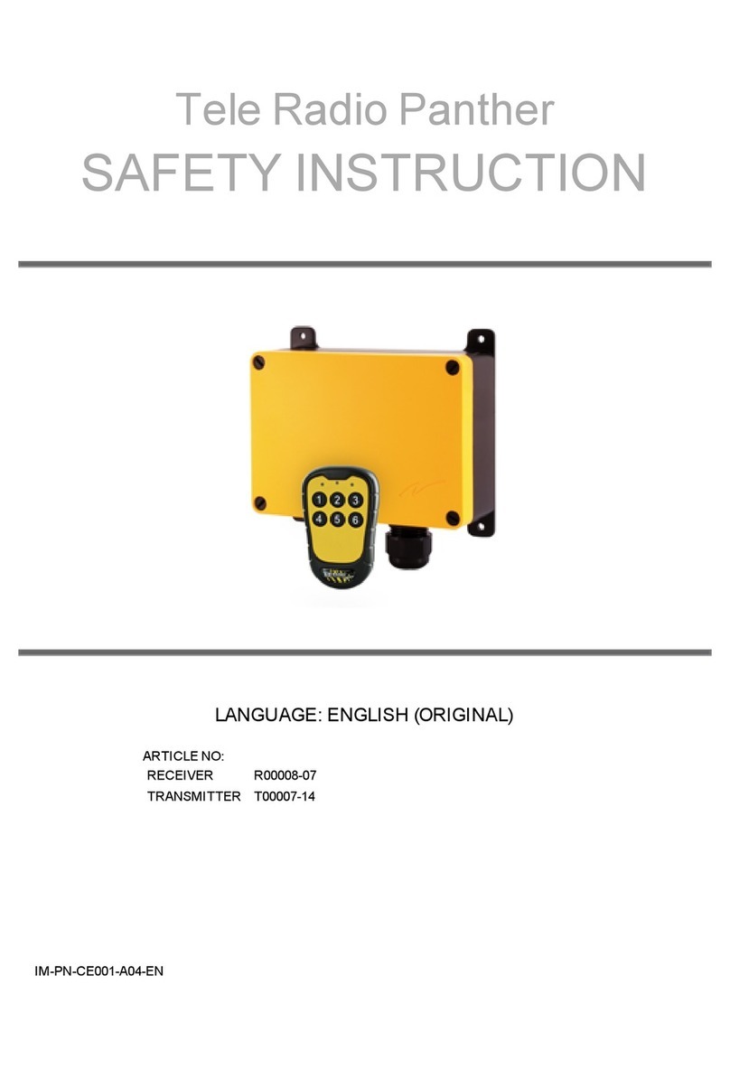 Tele Radio Panther Safety instruction