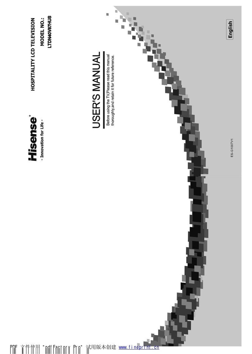 Hisense LTDN40V87HUS User manual