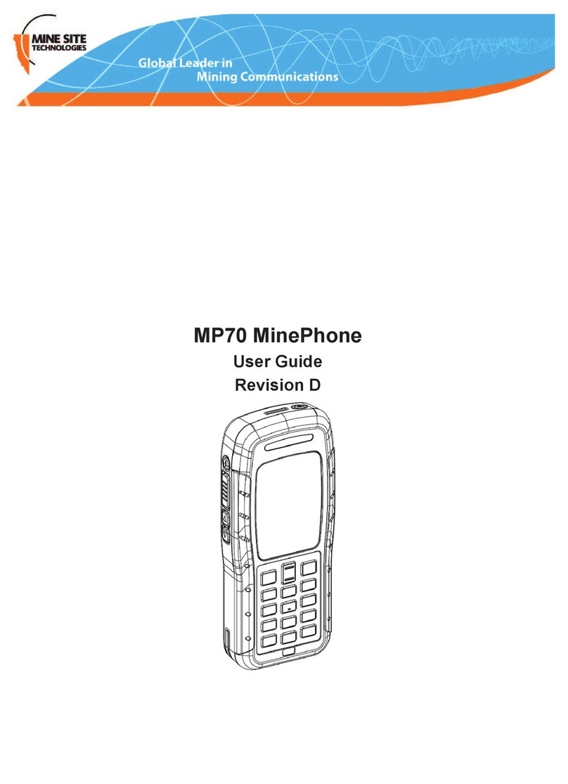 Mine Site Technologies MP70 MinePhone user guide