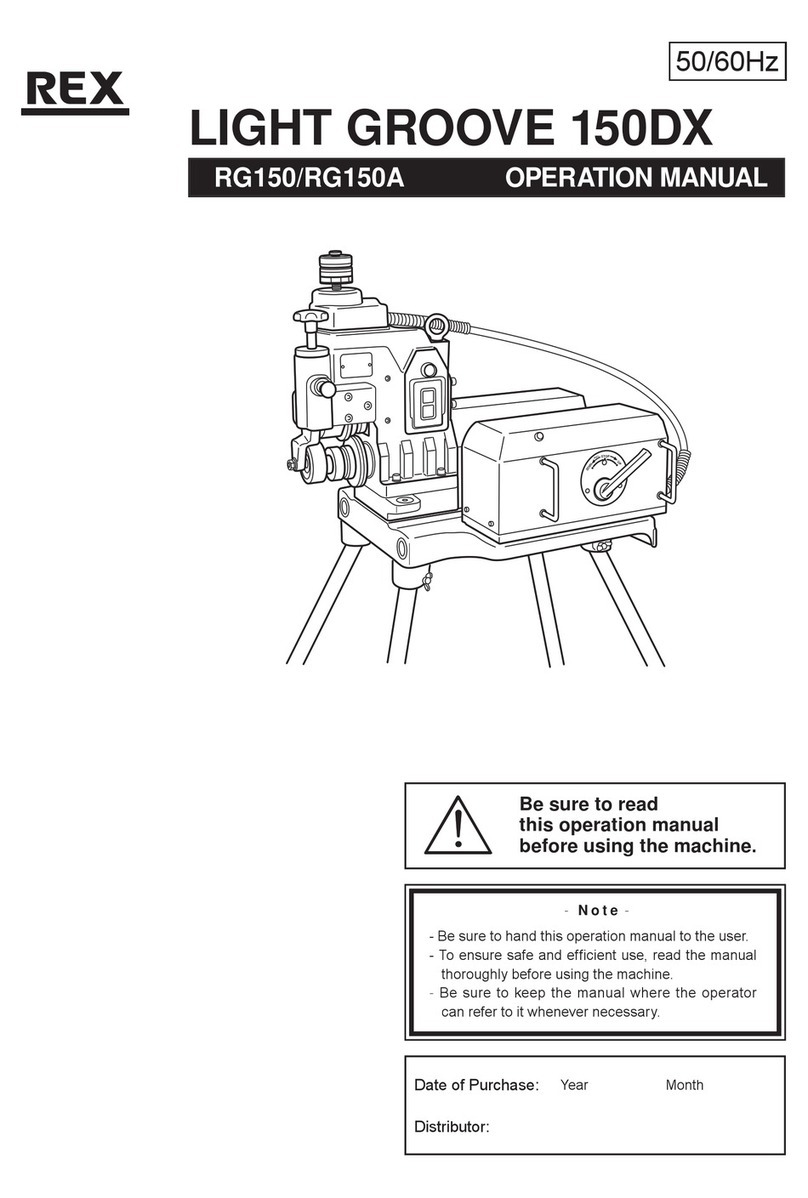 REX RG150 User manual