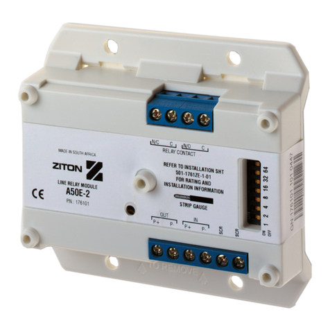 Ziton A50E-2 Installation sheet