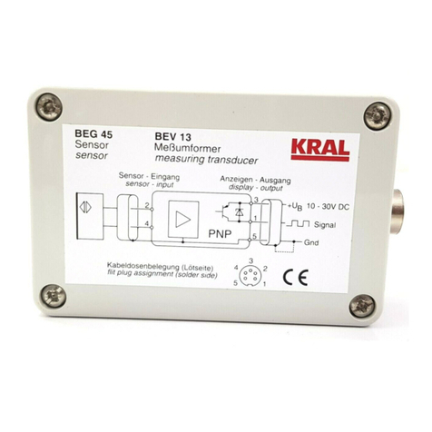 KRAL BEG Series operating instructions