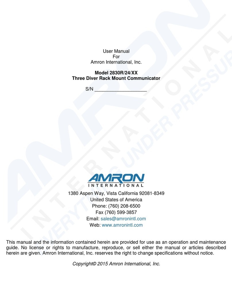Amron 2830R/24 Series User manual