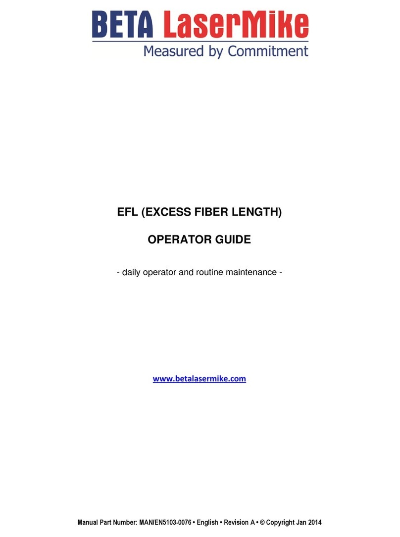 Beta LaserMike EFL Operator's guide