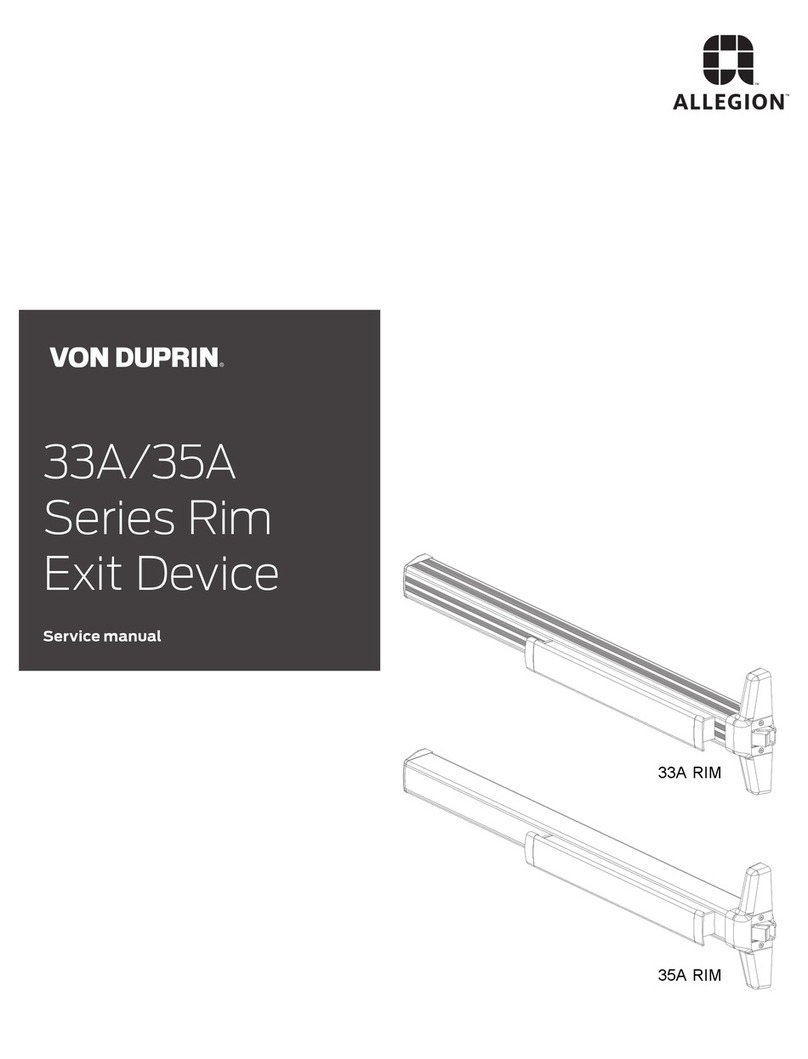 Von Duprin 33A Series Service manual