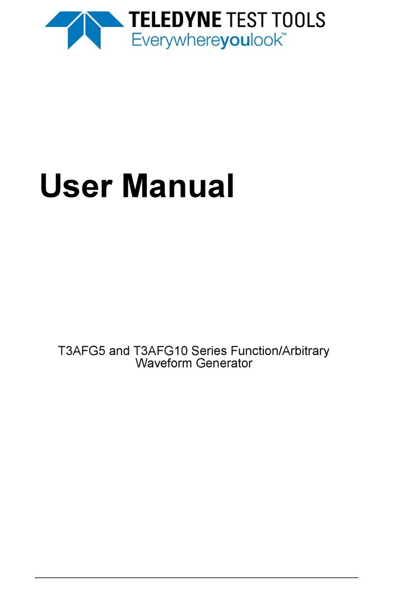 Teledyne T3AFG5 Series user manual Teledyne T3AFG5 Series user manual