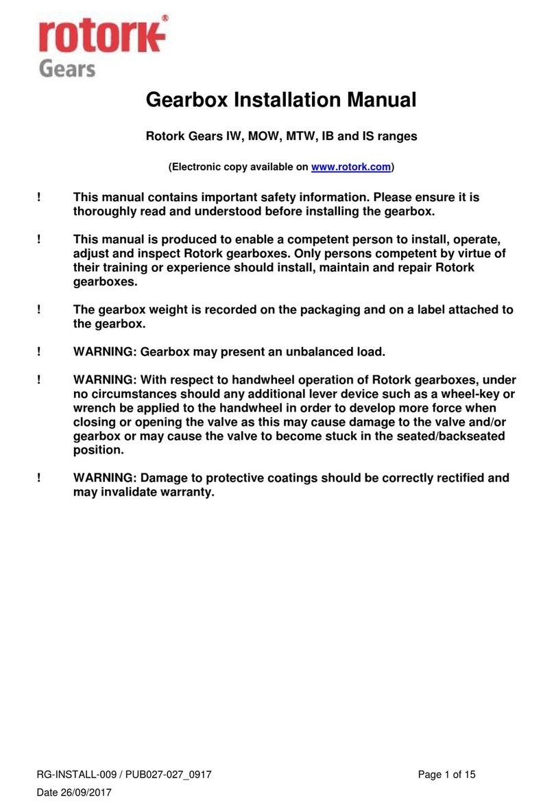rotork IW Series installation manual