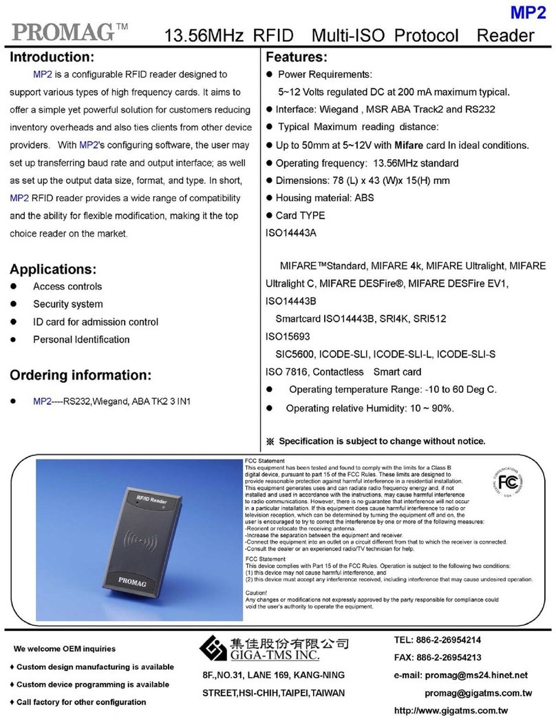 Promag MP2 manual