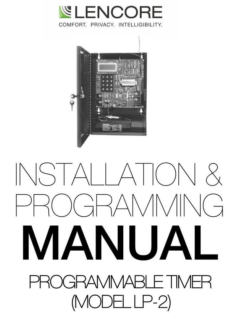 Lencore LP-2 Installation & programming manual
