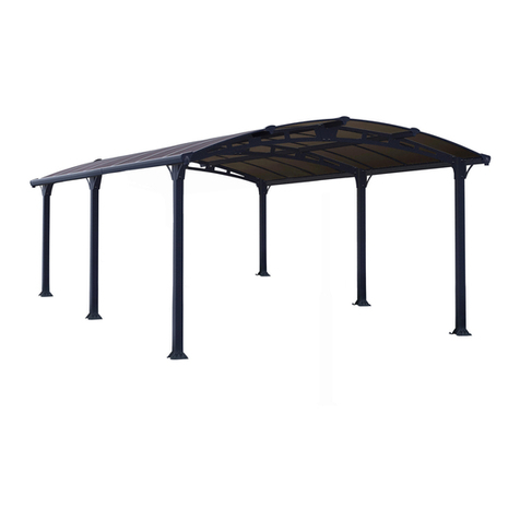 Palram Arcadia 5000 Carport Assembly instructions