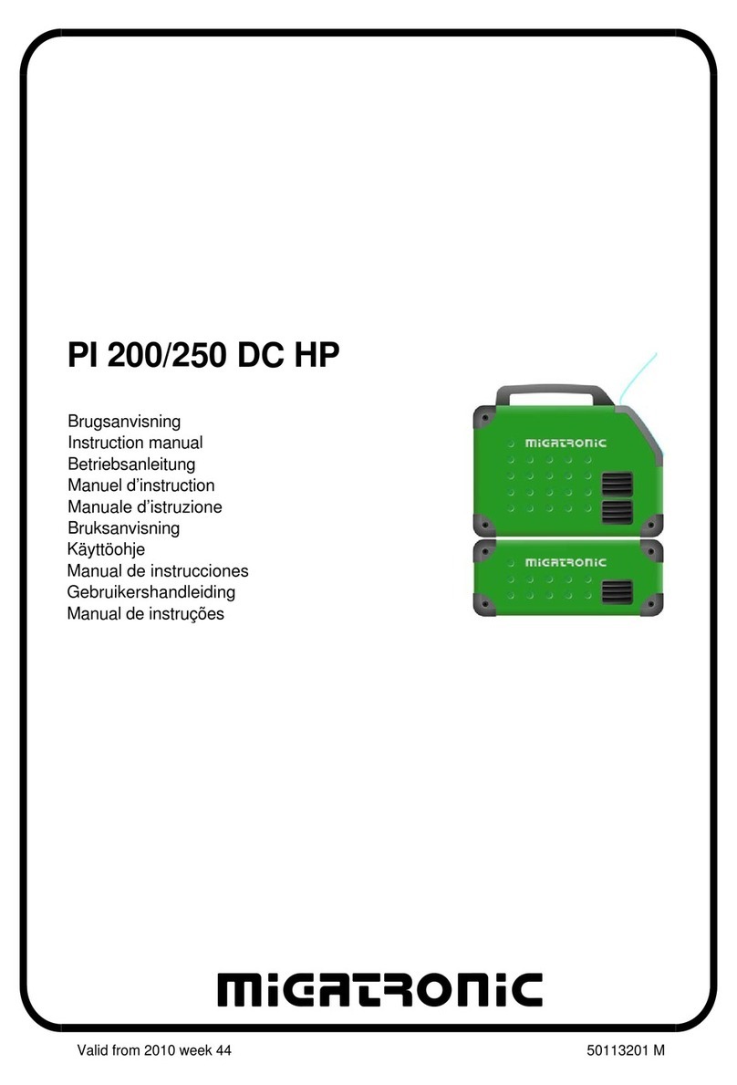 Migatronic PI 200 DC HP instruction manual