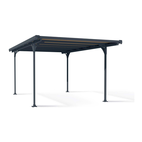 Palram Verona 5000 Carport Assembly instructions