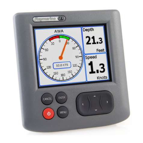 Raymarine ST70 Instrument User manual Raymarine ST70 Instrument User manual