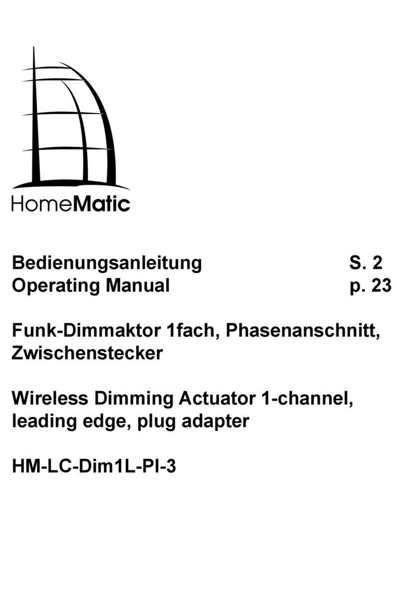 HomeMatic HM-LC-Dim1L-Pl-3 operating manual