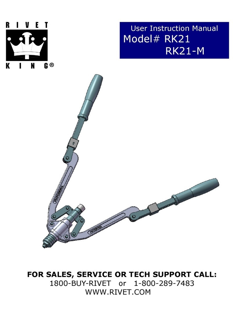 Rivet King RK21 Operator's manual Rivet King RK21 Operator's manual