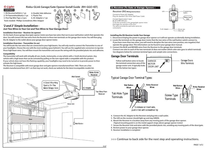 G-Light Rinku-GLink RH-GGO-KIT install guide